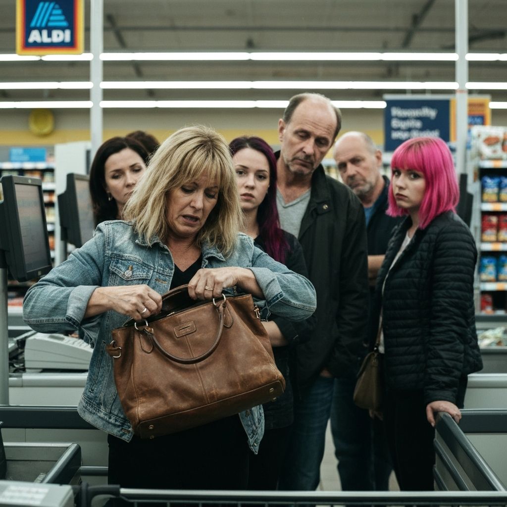 Woman Begins Searching for Purse AFTER Checkout Complete. Queue Enters Third Stage of Grief.