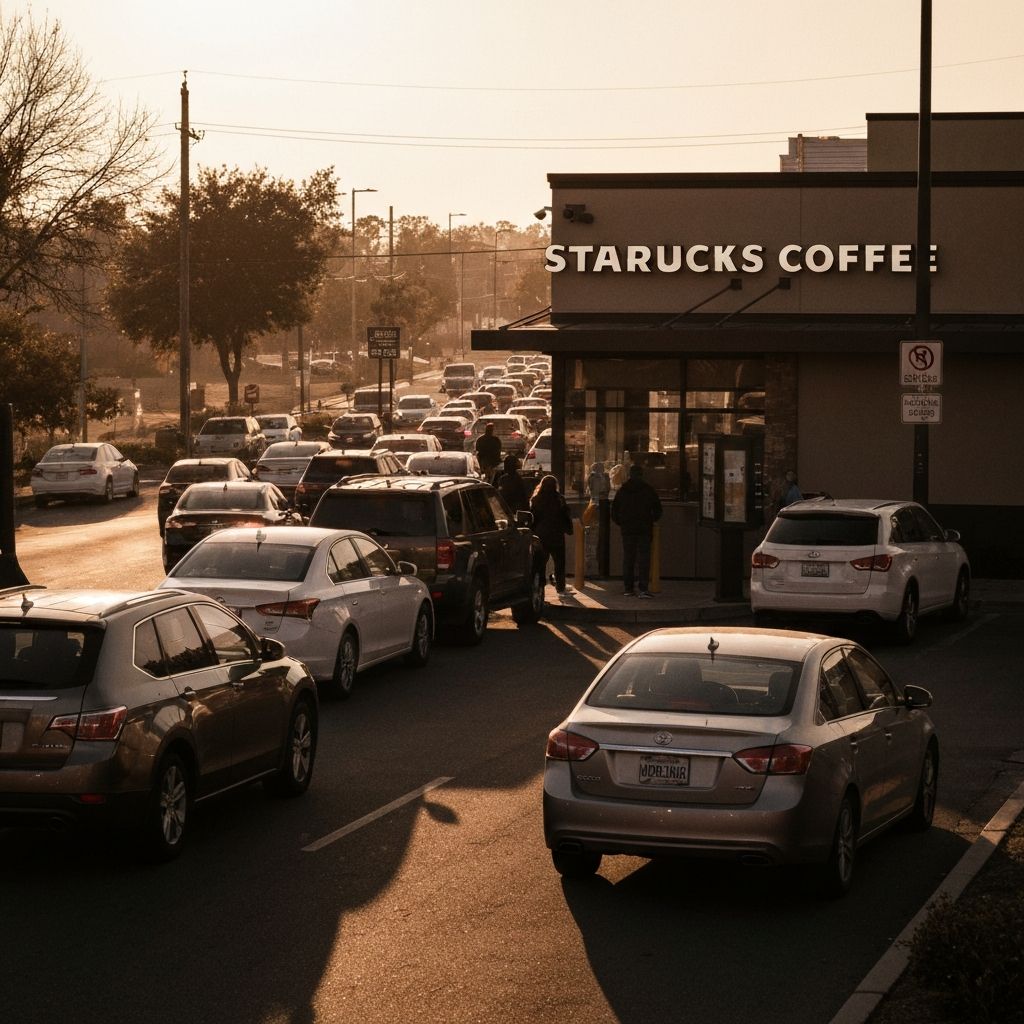 Starbucks Order Takes Longer to Say Than to Make. Barista's Smile Now Permanent.